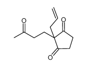 2-allyl-2-(3-oxobutyl)cyclopentane-1,3-dione Structure