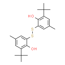 2,2'-Dithiobis[6-(1,1-dimethylethyl)-4-methylphenol] Structure