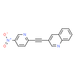 3-(5-Nitro-pyridin-2-ylethynyl)-quinoline结构式