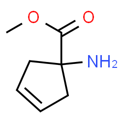 3-Cyclopentene-1-carboxylicacid,1-amino-,methylester(9CI)结构式