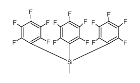 Methyltris(pentafluorophenyl)silane Structure