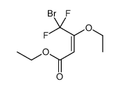 ethyl 4-bromo-3-ethoxy-4,4-difluorobut-2-enoate Structure