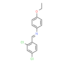 N-(2,4-dichlorobenzylidene)-4-ethoxyaniline Structure