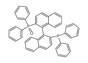 2-(diphenylphosphinyl)-2'-(diphenylphosphanyl)-1,1'-binaphthalene结构式