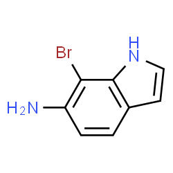 1H-Indol-6-amine,7-bromo-(9CI) picture