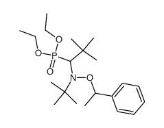 2,2,5,5-tetramethyl-3-(1-phenylethoxy)-4-diethylphosphono-3-azahexane结构式