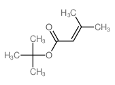 2-Butenoic acid,3-methyl-, 1,1-dimethylethyl ester结构式