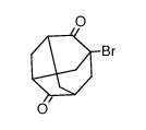 1-Brom-2.6-dioxo-adamantan Structure