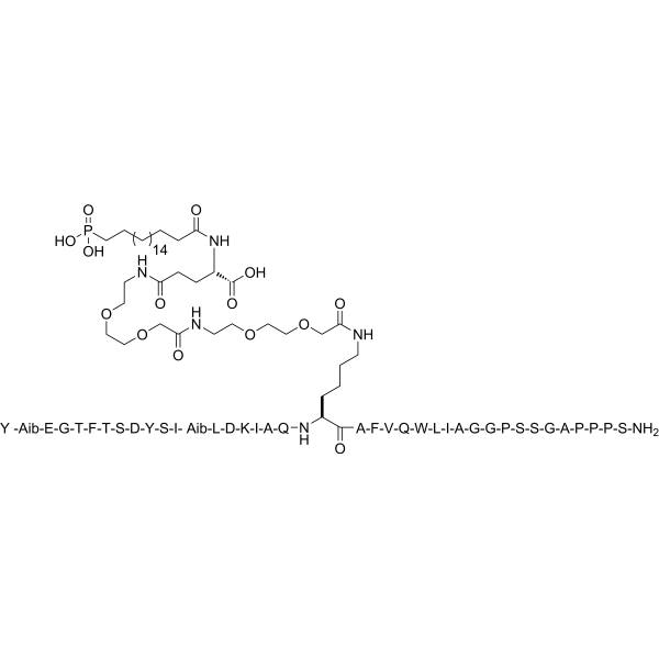 GIP/GLP-1 dual receptor agonist-1结构式