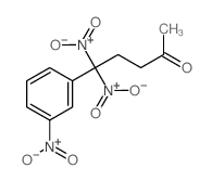 2-Pentanone,5,5-dinitro-5-(3-nitrophenyl)- structure