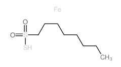 1-Octanesulfonothioicacid, iron(3+) salt (3:1)结构式