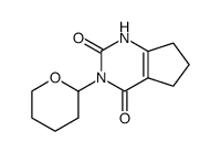 3-tetrahydropyran-2-yl-1,5,6,7-tetrahydro-cyclopentapyrimidine-2,4-dione Structure