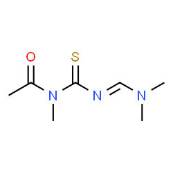 Acetamide,N-[[[(dimethylamino)methylene]amino]thioxomethyl]-N-methyl-结构式