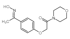 2-[4-[(E)-N-hydroxy-C-methylcarbonimidoyl]phenoxy]-1-morpholin-4-ylethanone Structure