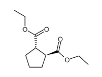 diethyl trans-cyclopentane-1,2-dicarboxylate Structure