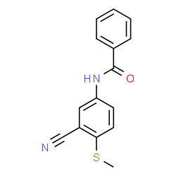 N-[3-CYANO-4-(METHYLSULFANYL)PHENYL]BENZENECARBOXAMIDE结构式