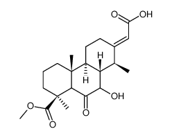 (1S,4bα,8aβ,10aα)-Tetradecahydro-7-[(E)-carboxymethylene]-9β-hydroxy-1,4aβ,8α-trimethyl-10-oxo-1β-phenanthrenecarboxylic acid 1-methyl ester structure