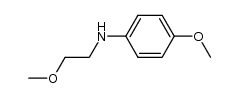 4-methoxy-N-(2-methoxyethyl)aniline结构式