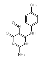 2-amino-6-[(4-methylphenyl)amino]-5-nitroso-1H-pyrimidin-4-one结构式