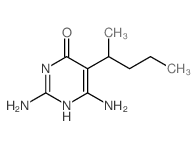 2,6-diamino-5-pentan-2-yl-1H-pyrimidin-4-one Structure