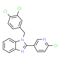 2-(6-CHLORO-3-PYRIDINYL)-1-(3,4-DICHLOROBENZYL)-1H-1,3-BENZIMIDAZOLE Structure