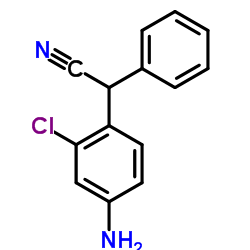 2-(4-氨基-2-氯苯基)-2-苯乙腈结构式