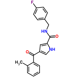 N-(4-Fluorobenzyl)-4-(2-methylbenzoyl)-1H-pyrrole-2-carboxamide Structure