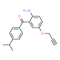 (2-amino-5-(prop-2-yn-1-yloxy)phenyl)(4-isopropylphenyl)methanone结构式