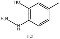 2-Hydrazino-5-methyl-phenol hydrochloride Structure