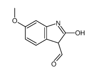 6-甲氧基-2-氧代吲哚啉-3-甲醛结构式