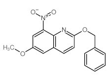 6-methoxy-8-nitro-2-phenylmethoxy-quinoline结构式