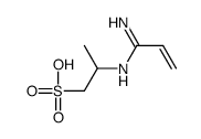 2-(1-aminoprop-2-enylideneamino)propane-1-sulfonic acid Structure