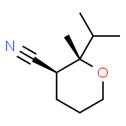 2H-Pyran-3-carbonitrile,tetrahydro-2-methyl-2-(1-methylethyl)-,(2R,3R)-rel-(9CI)结构式