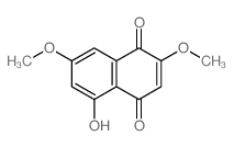 5-hydroxy-2,7-dimethoxy-naphthalene-1,4-dione结构式