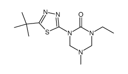 1-(5-tert-Butyl-[1,3,4]thiadiazol-2-yl)-3-ethyl-5-methyl-[1,3,5]triazinan-2-one Structure