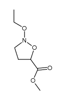 2-ethoxy-isoxazolidine-5-carboxylic acid methyl ester结构式