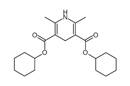 2,6-Dimethyl-1,4-dihydro-pyridine-3,5-dicarboxylic acid dicyclohexyl ester Structure