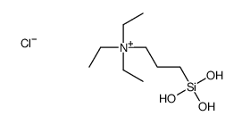 triethyl(3-trihydroxysilylpropyl)azanium,chloride Structure