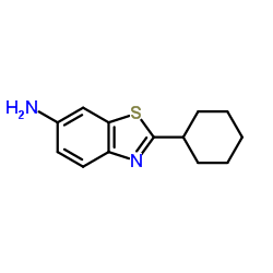 2-CYCLOHEXYL-BENZOTHIAZOL-6-YLAMINE结构式