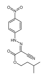 3-methylbutyl (2E)-2-cyano-2-[(4-nitrophenyl)hydrazinylidene]acetate Structure