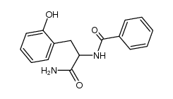 DL-N-Benzoyl-o-tyrosinamid Structure