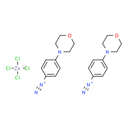 4-(morpholin-4-yl)benzenediazonium tetrachlorozincate (2:1)结构式