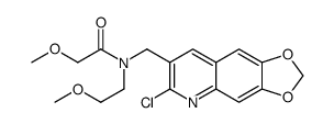 Acetamide, N-[(6-chloro-1,3-dioxolo[4,5-g]quinolin-7-yl)methyl]-2-methoxy-N-(2-methoxyethyl)- (9CI) structure