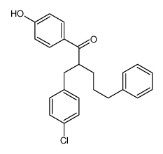 2-[(4-chlorophenyl)methyl]-1-(4-hydroxyphenyl)-5-phenylpentan-1-one Structure