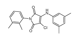 3-chloro-4-(3,5-dimethylanilino)-1-(2,3-dimethylphenyl)pyrrole-2,5-dione Structure