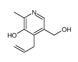 5-(hydroxymethyl)-2-methyl-4-prop-2-enylpyridin-3-ol结构式