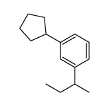 1-butan-2-yl-3-cyclopentylbenzene Structure