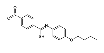 4-nitro-N-(4-pentoxyphenyl)benzenecarbothioamide Structure