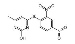 4-(2,4-dinitrophenyl)sulfanyl-6-methyl-1H-pyrimidin-2-one结构式