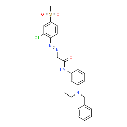 2-[[2-chloro-4-(methylsulphonyl)phenyl]azo]-N-[3-[ethyl(phenylmethyl)amino]phenyl]acetamide picture